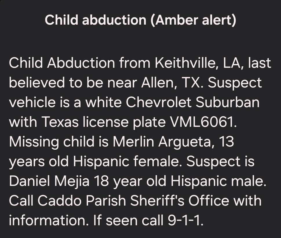#AmberAlert #Texas #MissingPerson