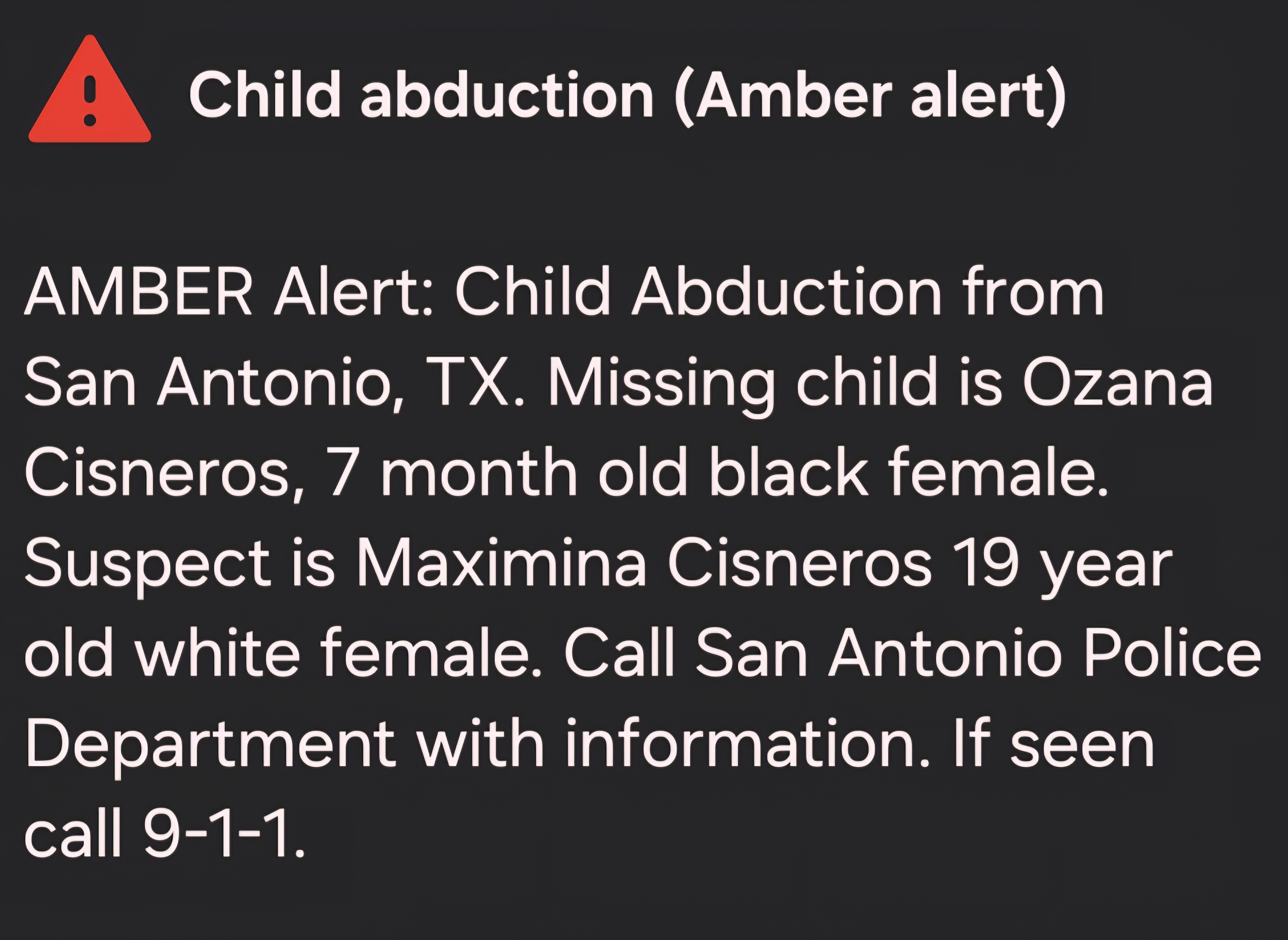 #Texas #AmberAlert #MissingPerson